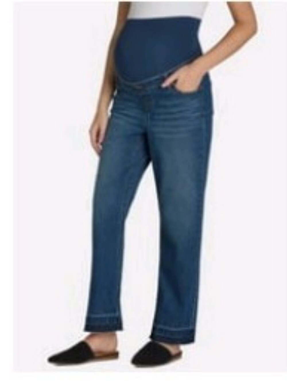 TIME and TRU Maternity Dark Blue Straight-Leg Jeans XXL (20) NWT
